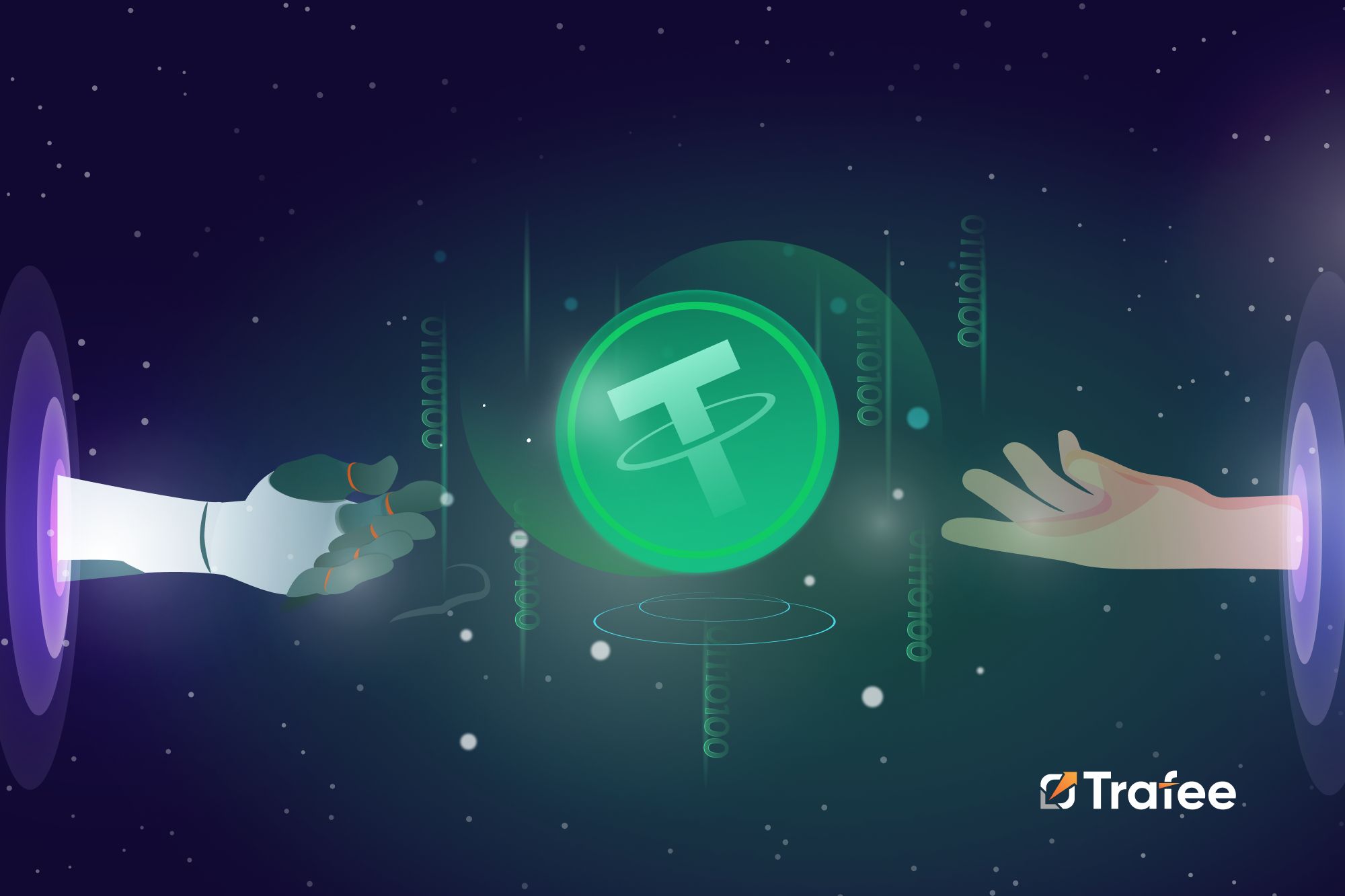 how to receive USDT in Trafee